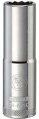 DEWALT DWMT74555OSP Drive Hand Socket, 5/8 in Socket, 1/2 in Drive, 12-Point, Steel, Polished Chrome Vanadium
