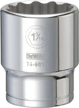 DEWALT DWMT74601OSP Drive Hand Socket, 1-5/16 in Socket, 3/4 in Drive, 12-Point, Steel, Polished Chrome Vanadium