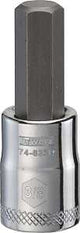 DEWALT DWMT74623OSP Fractional Hex Bit Socket, 3/8 in Tip, 3/8 in Drive, Polished Chrome, 1-31/32 in OAL