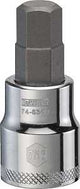 DEWALT DWMT74634OSP Fractional Hex Bit Socket, 7/16 in Tip, 3/8 in Drive, Polished Chrome, 1-31/32 in OAL