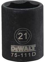 DEWALT DWMT75111OSP Impact Socket, 21 mm Socket, 1/2 in Drive, 6-Point, CR-440 Steel, Black Oxide