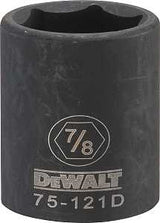 DEWALT DWMT75121OSP Impact Socket, 7/8 in Socket, 1/2 in Drive, 6-Point, CR-440 Steel, Black Oxide