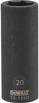 DEWALT DWMT75128OSP Deep Impact Socket, 20 mm Socket, 1-1/32 in D Socket, 1/2 in Drive, 6-Point, Steel, Black Oxide