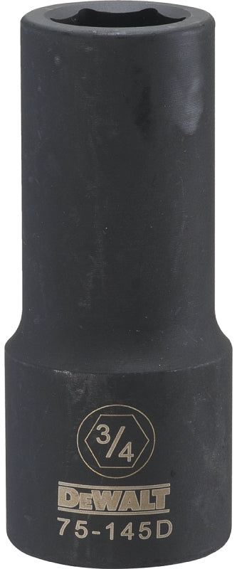 DEWALT DWMT75145OSP Impact Socket, 3/4 in Socket, 3/4 in Drive, 6-Point, CR-440 Steel, Black Oxide