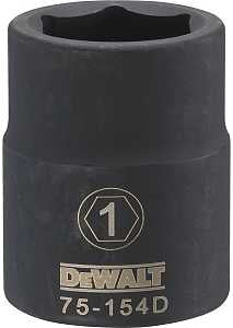 DEWALT DWMT75154OSP Impact Socket, 1 in Socket, 23/32 in D Socket, 3/4 in Drive, 6-Point, CR-440 Steel, Black Oxide