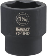 DEWALT DWMT75164OSP Impact Socket, 1-7/16 in Socket, 7/8 in D Socket, 3/4 in Drive, 6-Point, CR-440 Steel, Black Oxide
