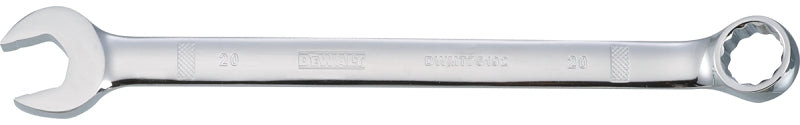 DEWALT DWMT75192OSP Combination Wrench, Metric, 20 mm Head, 10-1/4 in L, 12-Point, Chrome, Comfort-Grip Handle