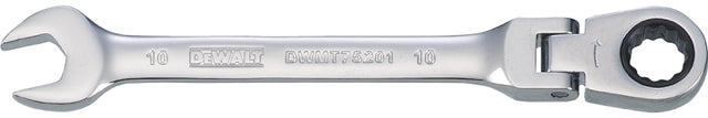 DEWALT DWMT75201OSP Combination Wrench, Metric, 10 mm Head, 5-11/32 in L, 12-Point, Steel, Chrome-Plated