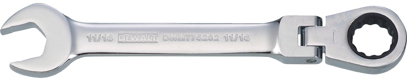 DEWALT DWMT75202OSP Combination Wrench, SAE, 11/16 in Head, 7-15/32 in L, 12-Point, Steel, Chrome-Plated