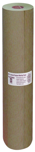 Trimaco 12912 Masking Paper, 180 ft L, 12 in W, Brown