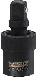 DEWALT DWMT75366OSP Impact Universal Joint, 1/2 in Drive, Female, Male Drive, 2-7/16 in L, Chrome-Plated