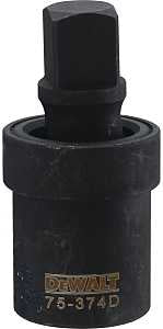 DEWALT DWMT75374OSP Impact Universal Joint, 3/4 in Drive, Female, Male Drive, 3-1/2 in L, Chrome-Plated