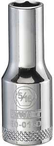 DEWALT DWMT80016OSP Drive Hand Socket, 5/16 in Socket, 3/8 in Drive, 6-Point, Steel, Polished Chrome Vanadium