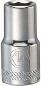 DEWALT DWMT86024OSP Drive Hand Socket, 1/4 in Socket, 1/4 in Drive, 6-Point, Steel, Polished Chrome Vanadium