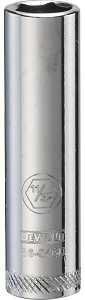 DEWALT DWMT86046OSP Drive Hand Socket, 11/32 in Socket, 1/4 in Drive, 6-Point, Steel, Polished Chrome Vanadium