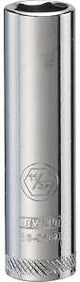 DEWALT DWMT86046OSP Drive Hand Socket, 11/32 in Socket, 1/4 in Drive, 6-Point, Steel, Polished Chrome Vanadium