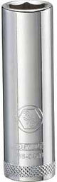 DEWALT DWMT86047OSP Drive Hand Socket, 3/8 in Socket, 1/4 in Drive, 6-Point, Steel, Polished Chrome Vanadium