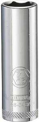 DEWALT DWMT86048OSP Drive Hand Socket, 7/16 in Socket, 1/4 in Drive, 6-Point, Steel, Polished Chrome Vanadium