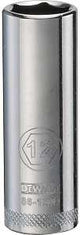 DEWALT DWMT86100OSP Drive Hand Socket, 12 mm Socket, 1/4 in Drive, 6-Point, Steel, Polished Chrome Vanadium