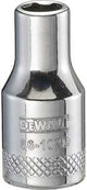 DEWALT DWMT86102OSP Drive Hand Socket, 5 mm Socket, 1/4 in Drive, 6-Point, Steel, Polished Chrome Vanadium