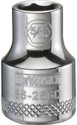 DEWALT DWMT86256OSP Hand Socket, 5/16 in Socket, 3/8 in Drive, 6-Point, Vanadium Steel, Polished Chrome