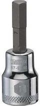 DEWALT DWMT87974OSP Fractional Hex Bit Socket, 7 mm Tip, 3/8 in Drive, Polished Chrome, 1-31/32 in OAL