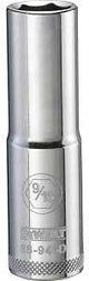 DEWALT DWMT88946OSP Drive Hand Socket, 9/16 in Socket, 1/2 in Drive, 6-Point, Steel, Polished Chrome Vanadium