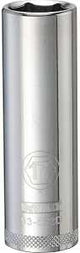 DEWALT DWMT93532OSP Drive Socket, 17 mm Socket, Deep Socket, 3-1/8 in OAL, 1/2 in Drive, 6-Point, Vanadium Steel