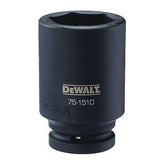 DEWALT DWMT75151OSP Impact Socket, 38 mm Socket, 7/8 in D Socket, 3/4 in Drive, 6-Point, CR-440 Steel, Black Oxide