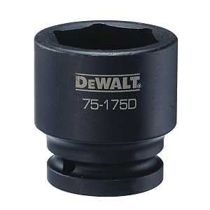 DEWALT DWMT75175OSP Impact Socket, 36 mm Socket, 7/8 in D Socket, 3/4 in Drive, 6-Point, CR-440 Steel, Black Oxide