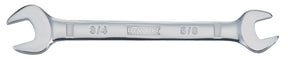 DEWALT DWMT75428OSP Open End Wrench, Metric, 5/8 x 3/4 in Head, 8-11/16 in L, Polished Chrome-Plated