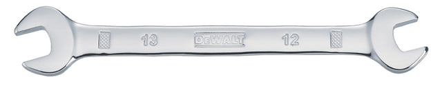 DEWALT DWMT75433OSP Open End Wrench, Metric, 12 x 13 mm Head, 6-5/32 in L, Polished Chrome-Plated