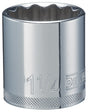 DEWALT DWMT86474OSP Hand Socket, 1-1/4 in Socket, 1/2 in Drive, 12-Point, Vanadium Steel, Polished Chrome-Plated