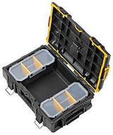 DEWALT ToughSystem 2.0 DWST08165 Tool Box, 110 lb, Plastic, Black, 21-3/4 in L x 14-3/4 in W x 7 in H Outside