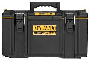 DEWALT ToughSystem 2.0 DWST08300 Large Tool Box, 110 lb, Plastic, Black, 21-3/4 in L x 14-3/4 in W x 12-3/8 in H Outside
