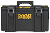 DEWALT ToughSystem 2.0 DWST08300 Large Tool Box, 110 lb, Plastic, Black, 21-3/4 in L x 14-3/4 in W x 12-3/8 in H Outside