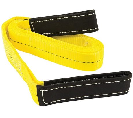 Keeper 02616 Lift Sling, 2 in W, 12 ft L, 1-Ply, 3100 lb Vertical Hitch, Polyester, Yellow