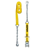 Keeper 04650 Tie-Down Strap, 2 in W, 27 ft L, Yellow, 3333 lb Working Load, Grab Hook End