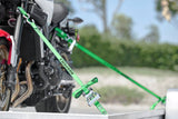 Keeper 85426 Tie-Down, Ratchet Adjustment, 1 in W, 14 ft L, Bright Green, 500 lb Working Load, S-Hook End, 2/PK