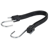 Keeper A06214Z Tarp Strap, 14 in L, EPDM, Black, S-Hook End