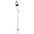 Keeper A06278Z Bungee Cord, 0.315 in Dia, 40 in L, Rubber/Steel, Black/White, Hook End