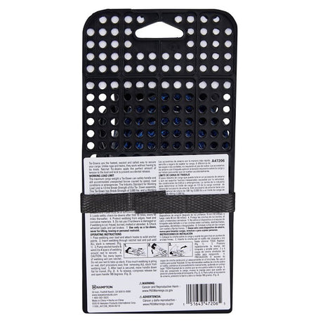 Keeper 47206 Tie-Down, 1-3/4 in W, 14 ft L, Gray, 1000 lb Working Load, J-Hook End