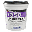 Roberts 7350 Series 7350RB004 Universal Flooring Adhesive, Paste, Resinous, Very Mild Acrylic, Off-White, 1 gal, Pail, Pack of 4