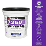 Roberts 7350-0 Universal Floor Adhesive, Paste, Off White, 1 qt Pail, Pack of 6