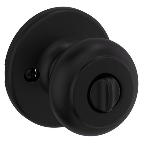 Kwikset 400CV 514 SMT 6AL RCS Entry Door Lock, Knob Handle, Matte Black, Zinc, KW1 Keyway, Re-Key Technology: Smartkey