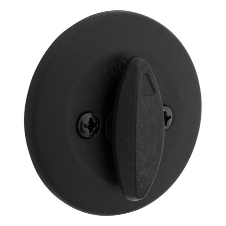 Kwikset 600 Series 660 514 SMT RCAL/5303 Deadbolt, 3 Grade, Keyed Key, Zinc, Matte Black, 2-3/8 to 2-3/4 in Backset