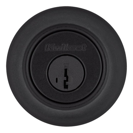 Kwikset 600 Series 660 514 SMT RCAL/5303 Deadbolt, 3 Grade, Keyed Key, Zinc, Matte Black, 2-3/8 to 2-3/4 in Backset