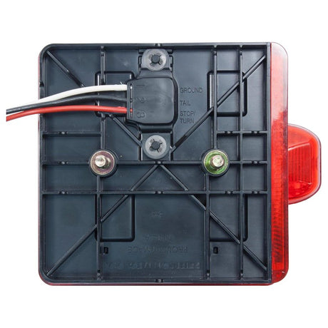 PM 844 Series V844 Tail Light, Combination, 5.38 in L, 1.8 in W, 4.61 in H, LED Lamp, Red, Red Housing