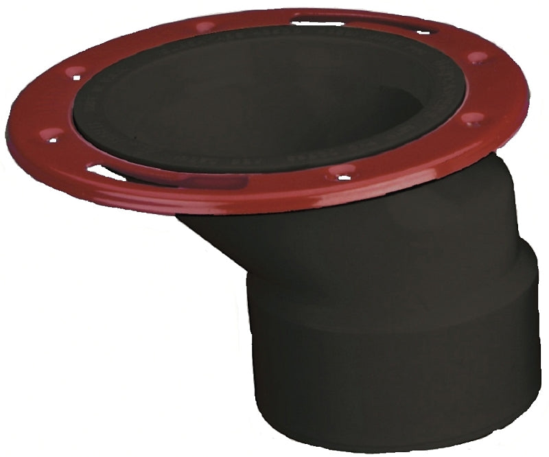 Oatey 43500 Closet Flange, 3, 4 in Connection, ABS, For: 3 in, Pipes