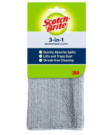 Scotch-Brite 9070 Cloth, 12.2 in L, 11.4 in W, Microfiber